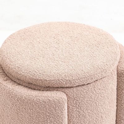 Bergman Fabric Storage Ottoman - Brown - With 2-Year Warranty